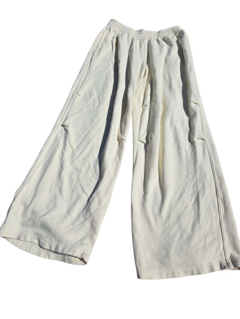 NWOT Aerie Wide-Leg Sweatpants in Cream